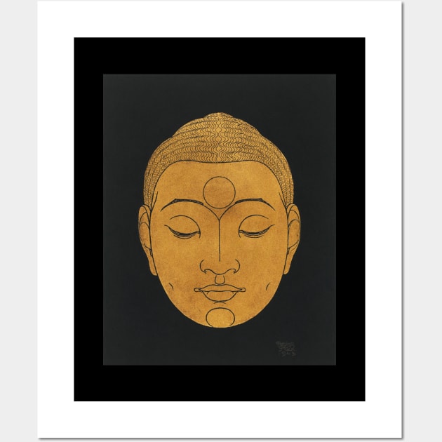 Head of Buddha 1943 Wall Art by CROWNLIGHT